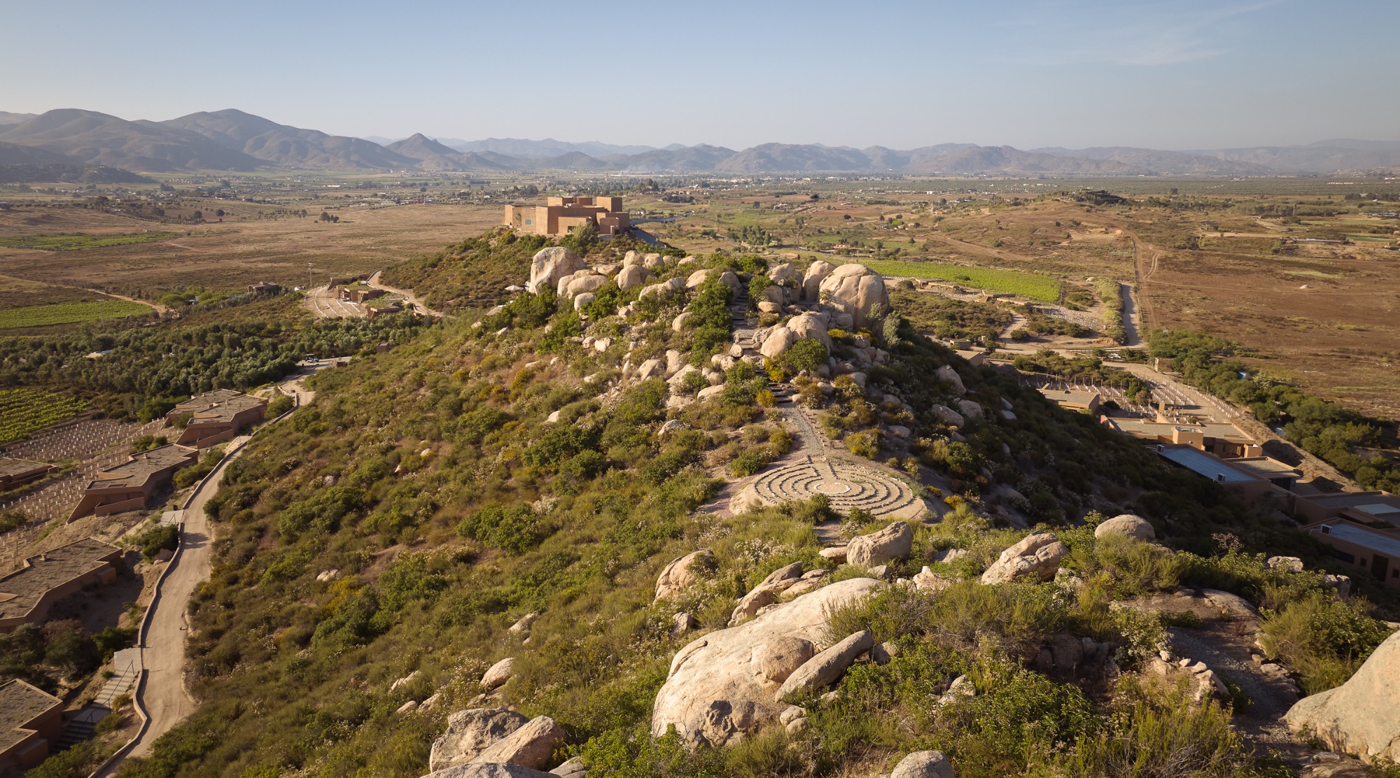 Vista aérea de Banyan Tree Veya en Valle de Guadalupe